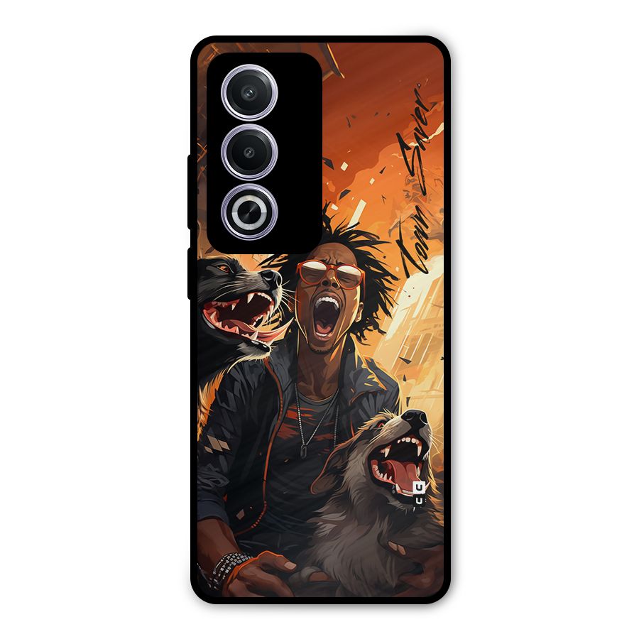Town Saver Dogs Metal Back Case for Oppo K12x
