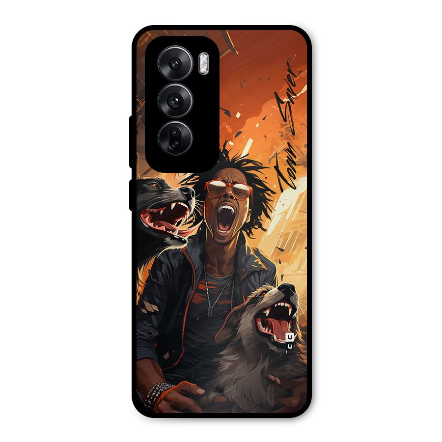 Town Saver Dogs Metal Back Case for Oppo Reno12