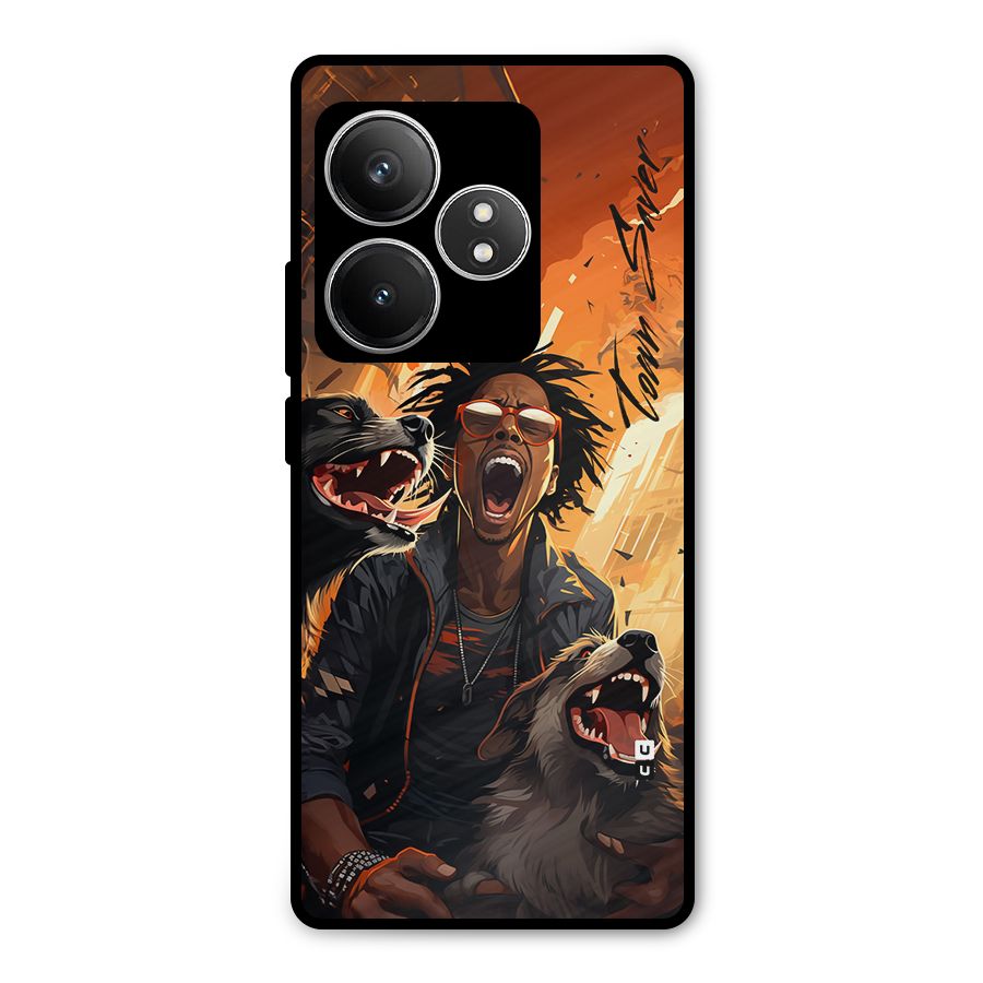 Town Saver Dogs Metal Back Case for Realme GT 6T
