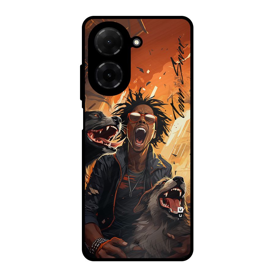 Town Saver Dogs Metal Back Case for Redmi A5 4G