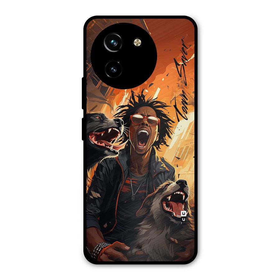 Town Saver Dogs Metal Back Case for Vivo T3x