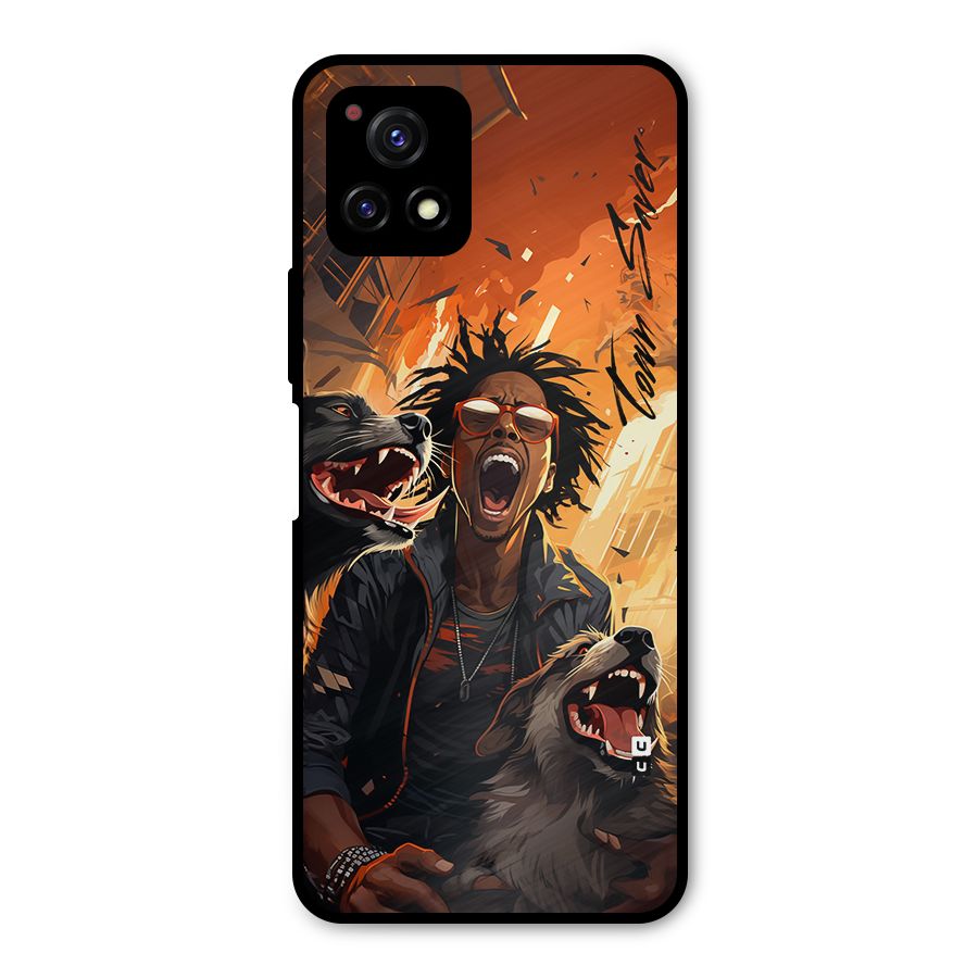 Town Saver Dogs Metal Back Case for Vivo Y72 5G