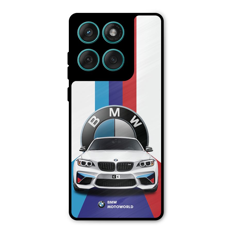 Track Supercar Metal Back Case for Motorola Edge 60