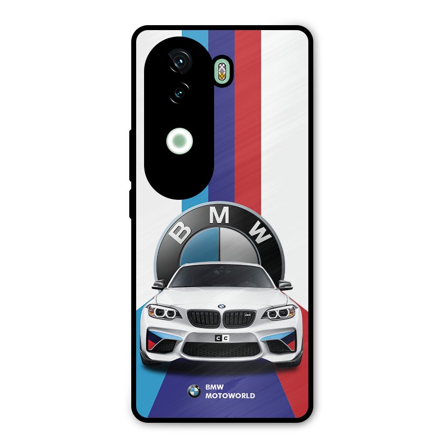 Track Supercar Metal Back Case for iQOO Z9s