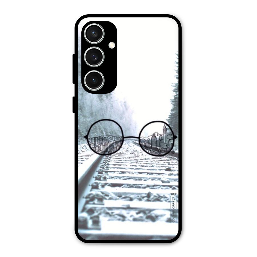 Tracks And Specs Glass Back Case for Galaxy S23 FE