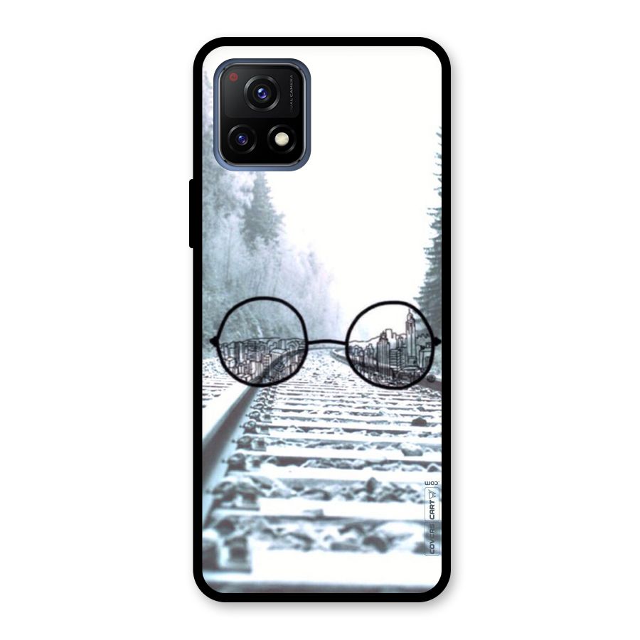 Tracks And Specs Glass Back Case for Vivo Y72 5G