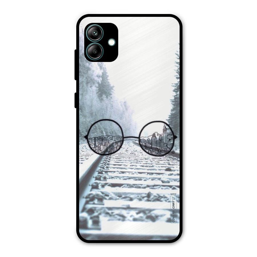 Tracks And Specs Metal Back Case for Galaxy A04
