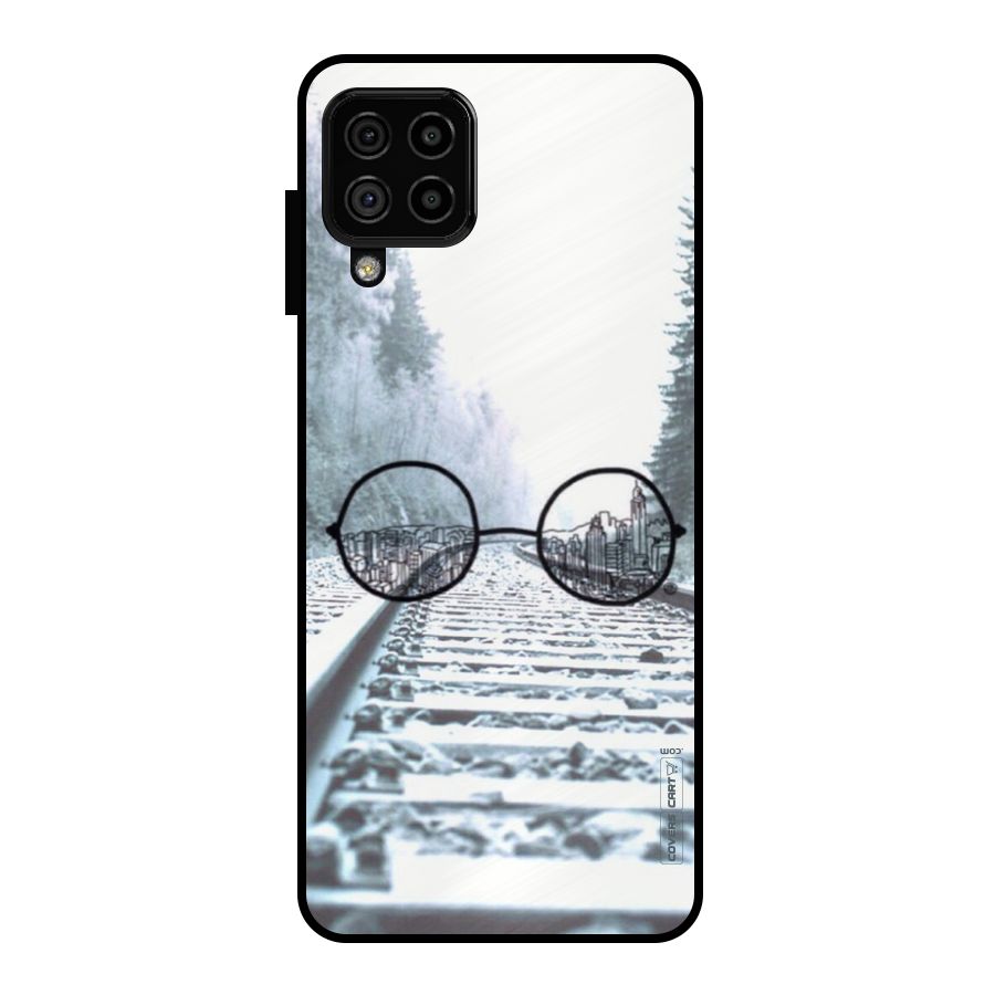 Tracks And Specs Metal Back Case for Galaxy A22 4G