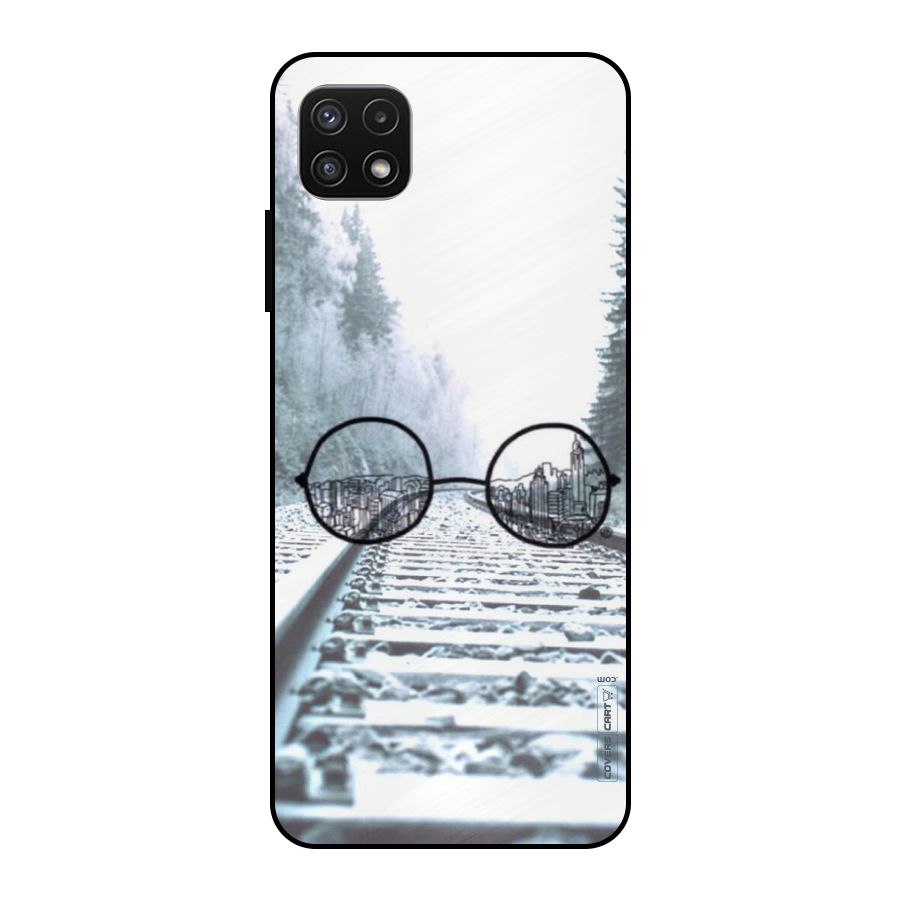 Tracks And Specs Metal Back Case for Galaxy A22 5G