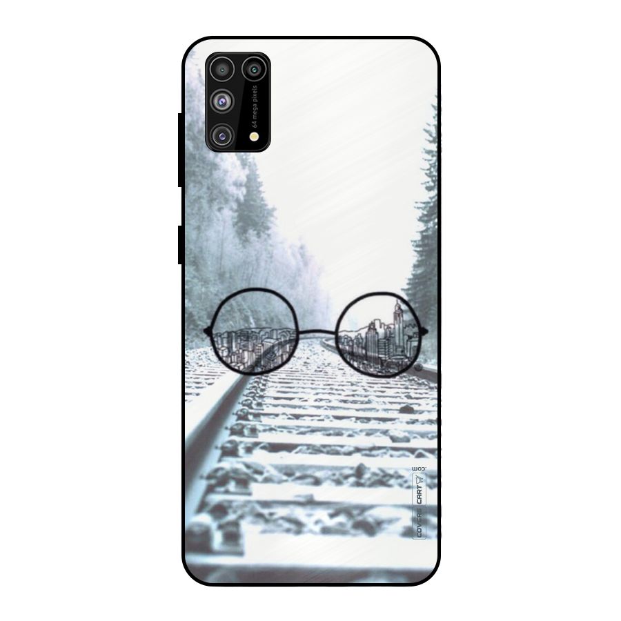 Tracks And Specs Metal Back Case for Galaxy F41