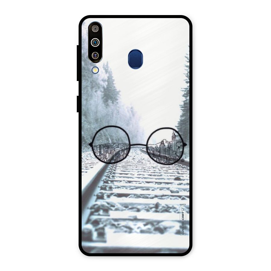 Tracks And Specs Metal Back Case for Galaxy M30