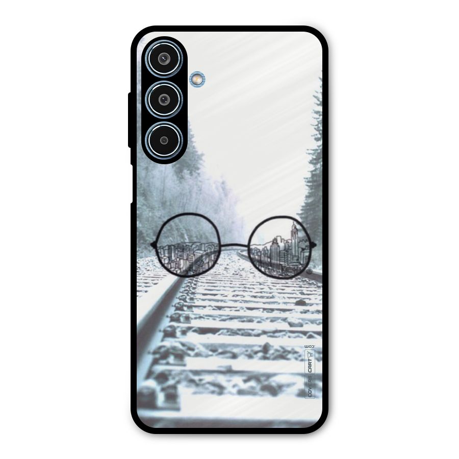 Tracks And Specs Metal Back Case for Galaxy M35