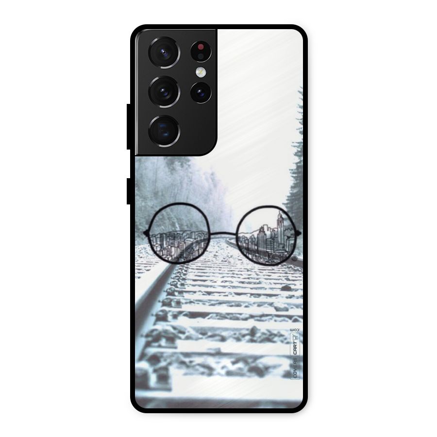 Tracks And Specs Metal Back Case for Galaxy S21 Ultra 5G