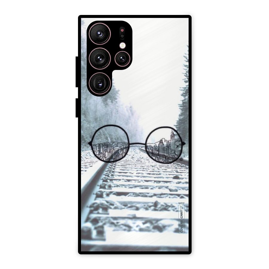 Tracks And Specs Metal Back Case for Galaxy S22 Ultra 5G