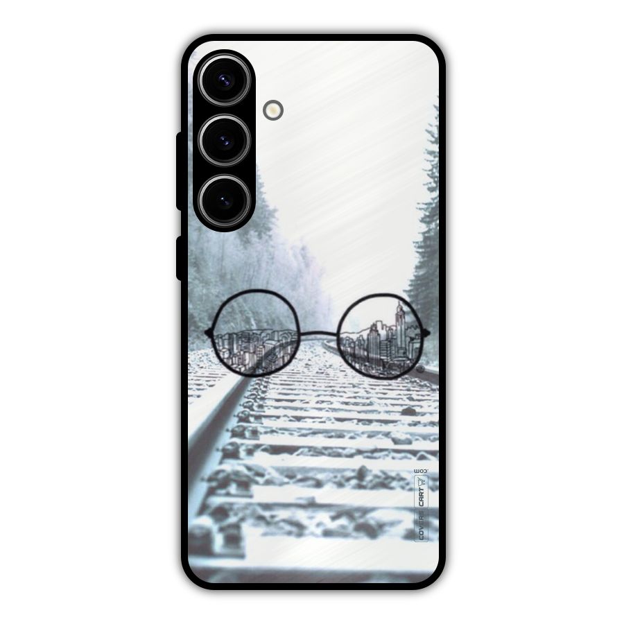 Tracks And Specs Metal Back Case for Galaxy S24 Plus