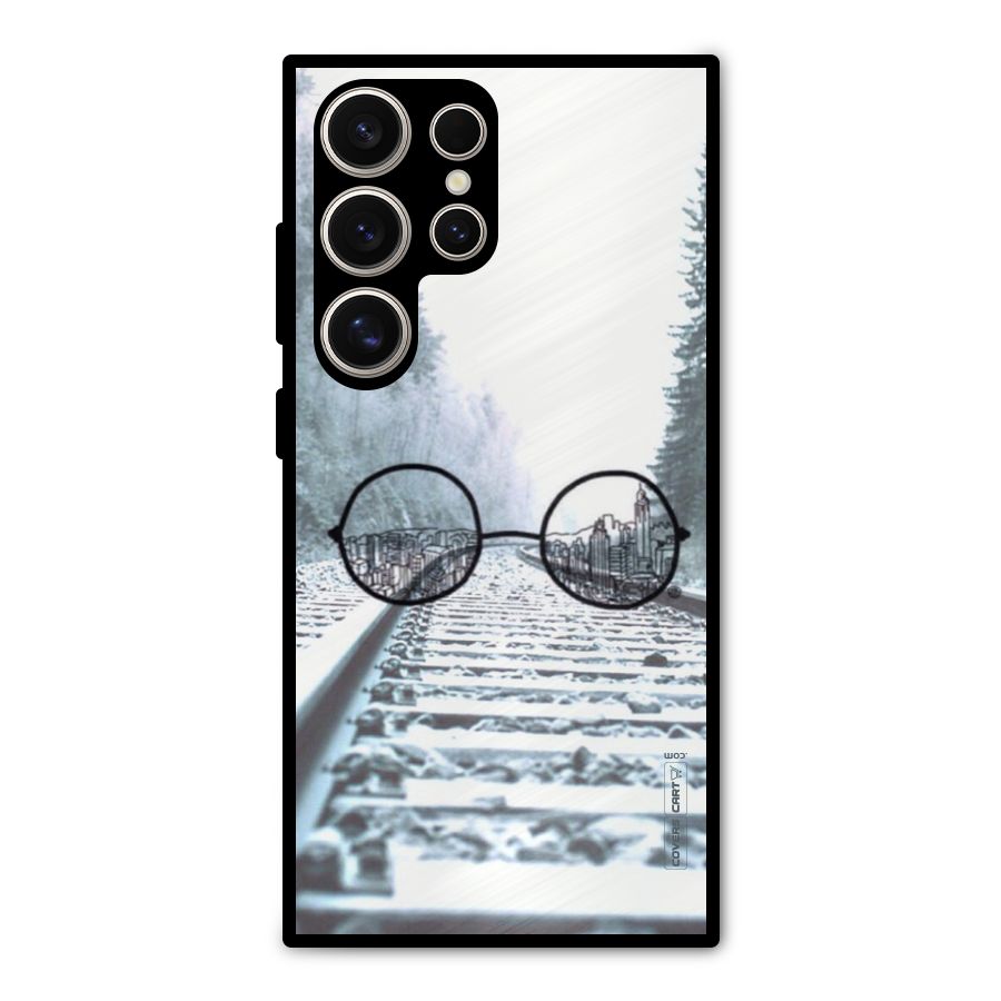 Tracks And Specs Metal Back Case for Galaxy S24 Ultra