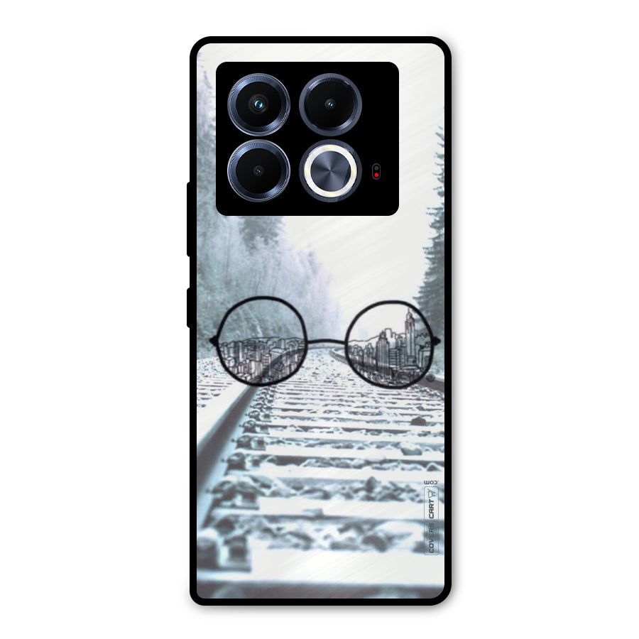 Tracks And Specs Metal Back Case for Infinix Note 40 5G