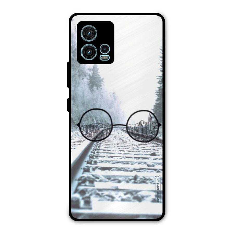 Tracks And Specs Metal Back Case for Moto G72