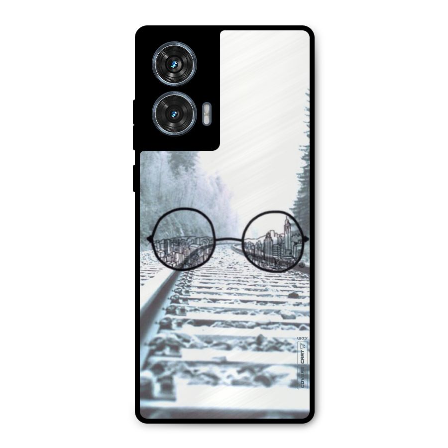 Tracks And Specs Metal Back Case for Motorola Edge 50 Fusion