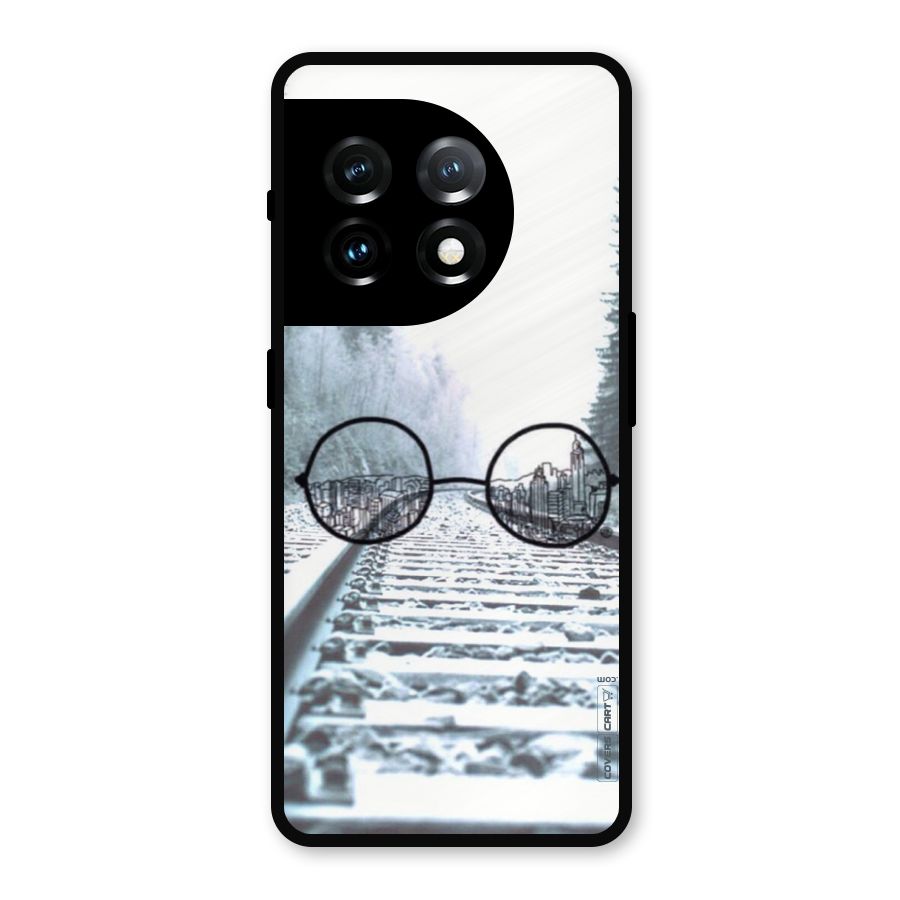 Tracks And Specs Metal Back Case for OnePlus 11