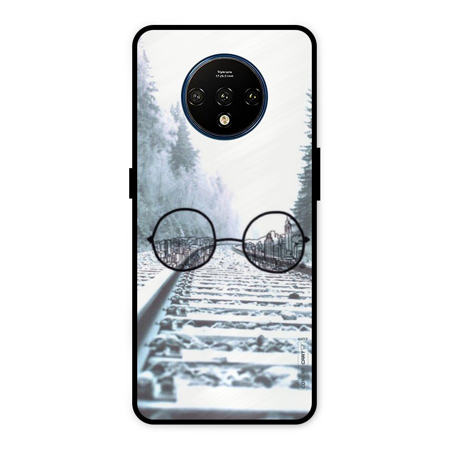 Tracks And Specs Metal Back Case for OnePlus 7T