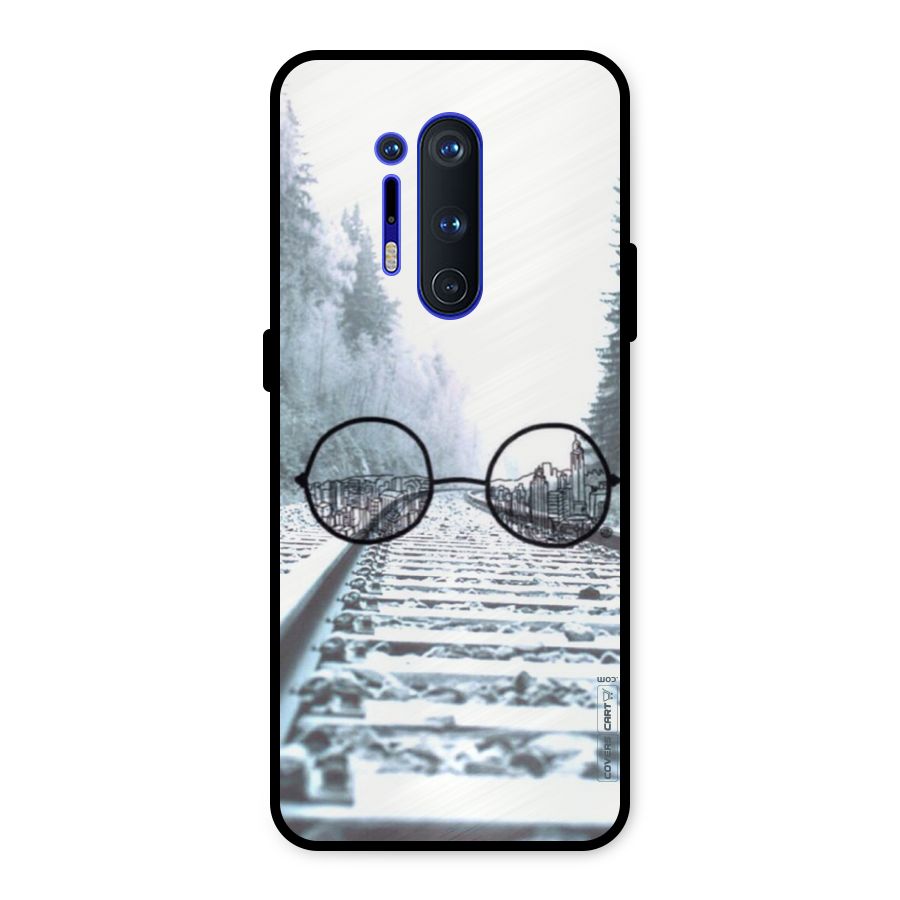 Tracks And Specs Metal Back Case for OnePlus 8 Pro