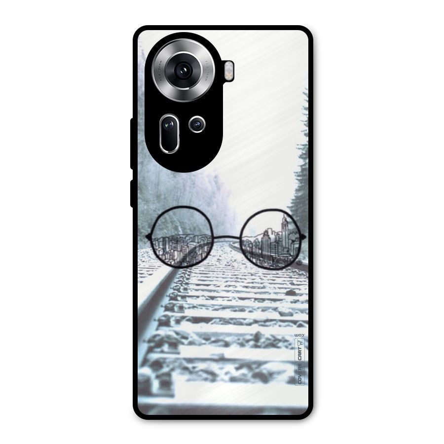 Tracks And Specs Metal Back Case for Oppo Reno11 5G