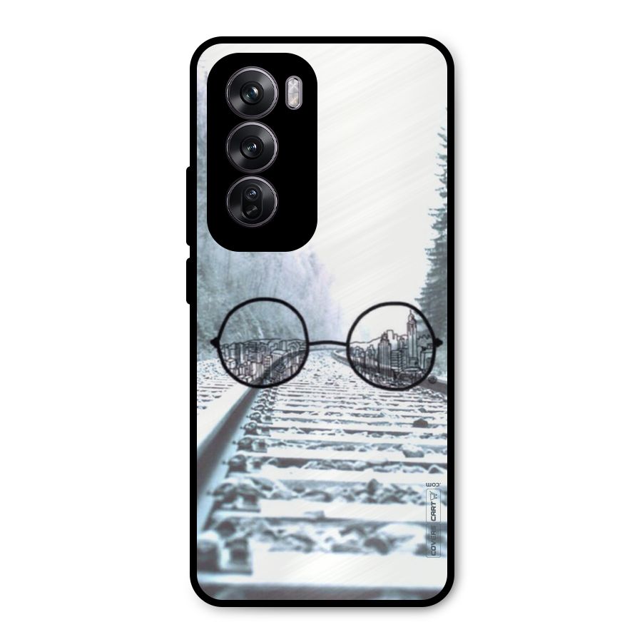 Tracks And Specs Metal Back Case for Oppo Reno12 Pro