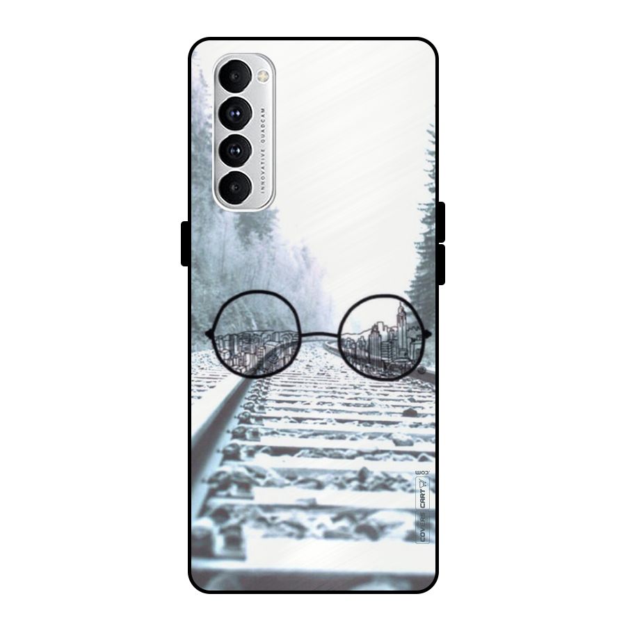 Tracks And Specs Metal Back Case for Oppo Reno4 Pro