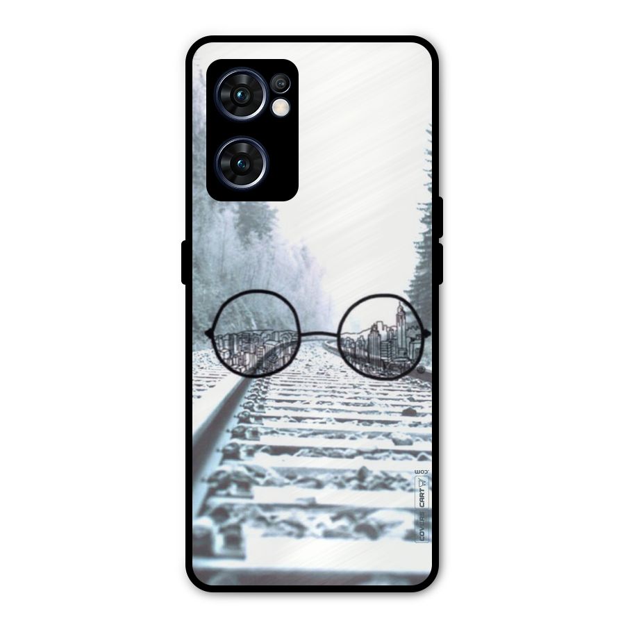 Tracks And Specs Metal Back Case for Oppo Reno7 5G