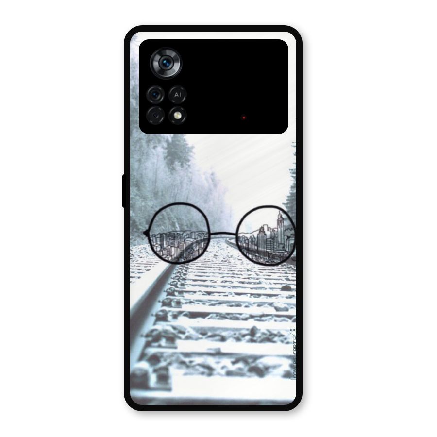 Tracks And Specs Metal Back Case for Poco X4 Pro 5G
