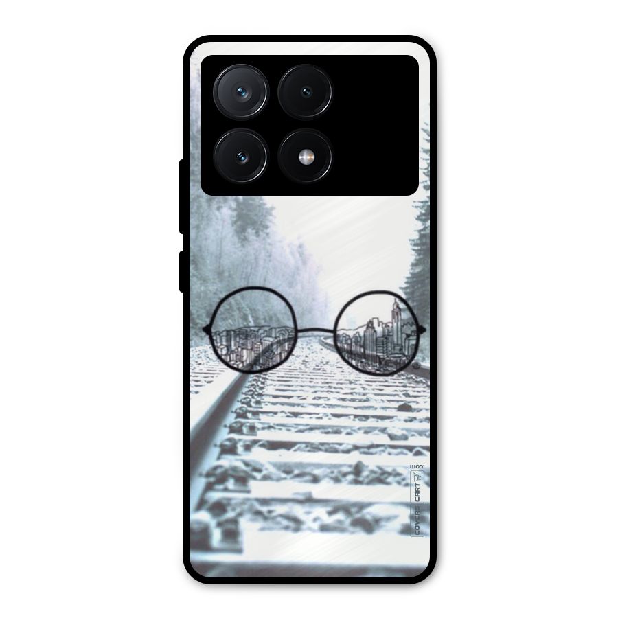 Tracks And Specs Metal Back Case for Poco X6 Pro