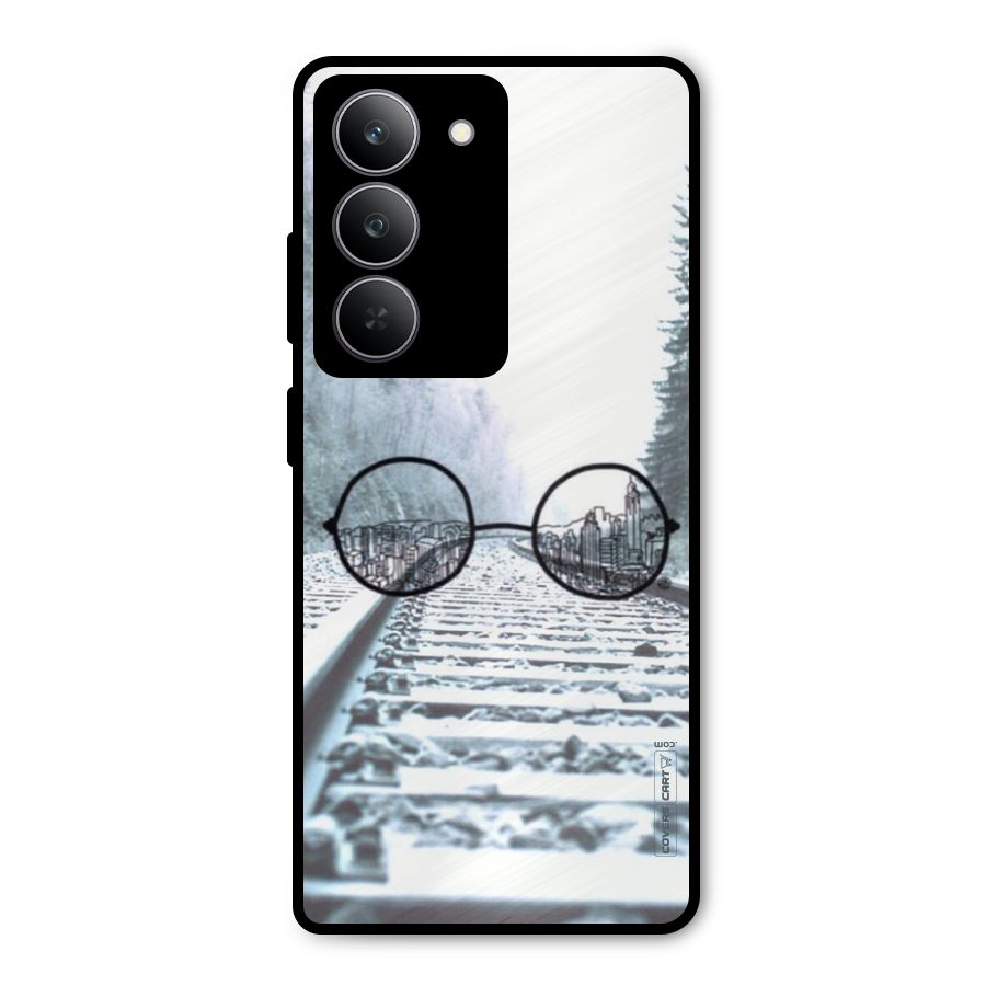 Tracks And Specs Metal Back Case for Realme 14x