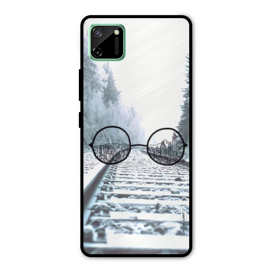 Tracks And Specs Metal Back Case for Realme C11