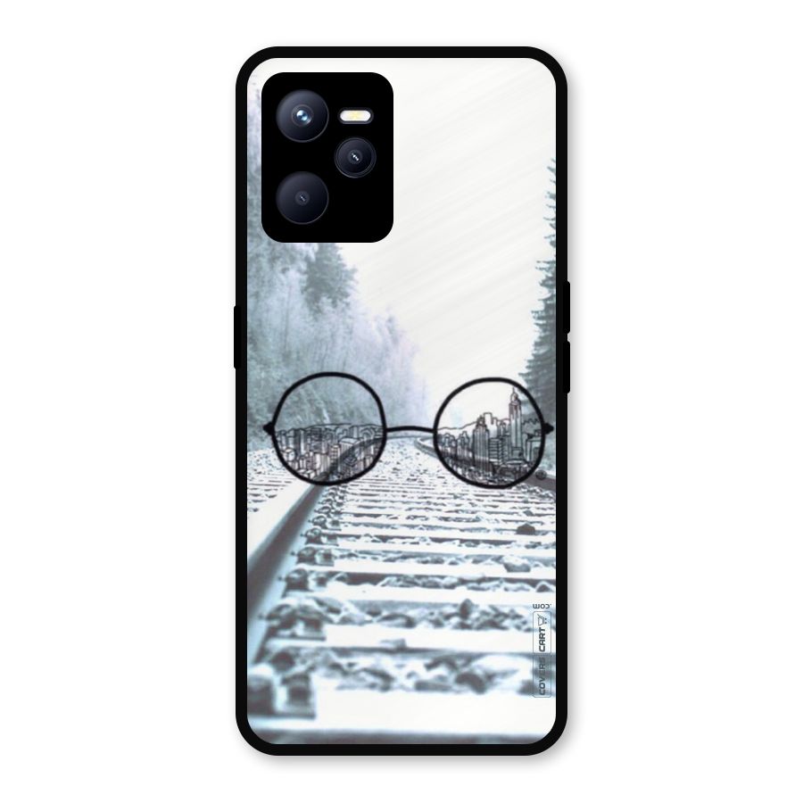 Tracks And Specs Metal Back Case for Realme C35