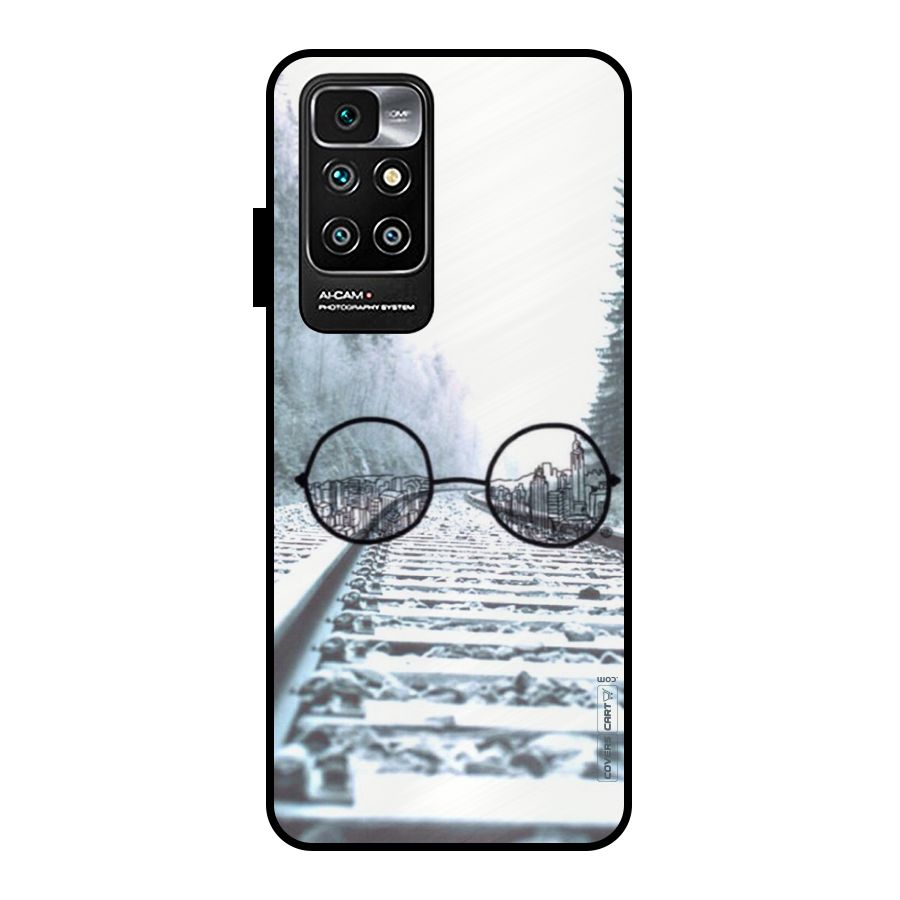 Tracks And Specs Metal Back Case for Redmi 10 Prime