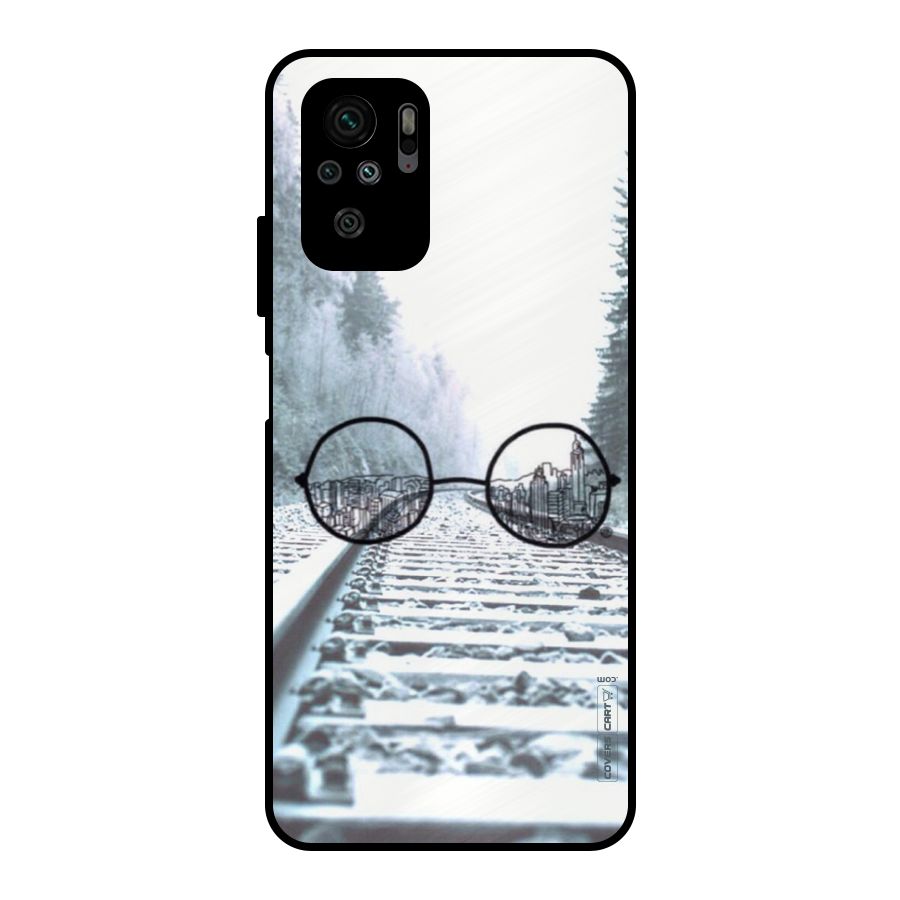 Tracks And Specs Metal Back Case for Redmi Note 10S