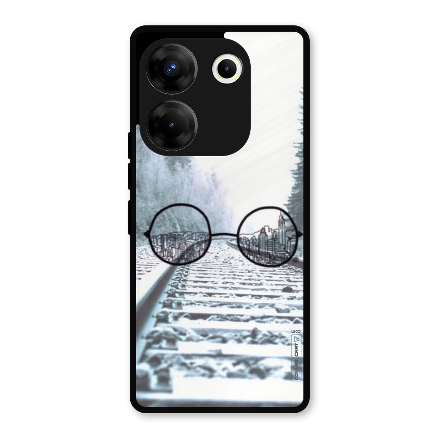 Tracks And Specs Metal Back Case for Tecno Camon 20 Pro