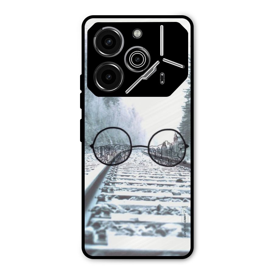 Tracks And Specs Metal Back Case for Tecno Pova 6 Pro