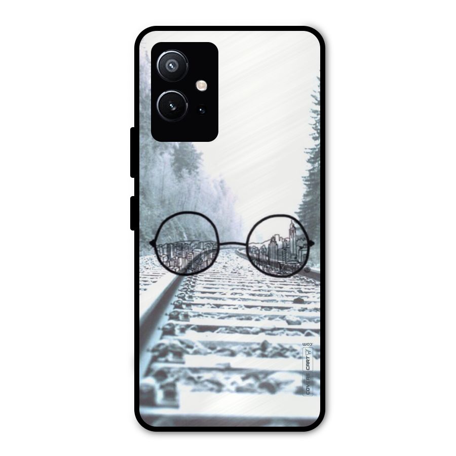 Tracks And Specs Metal Back Case for Vivo T1 5G
