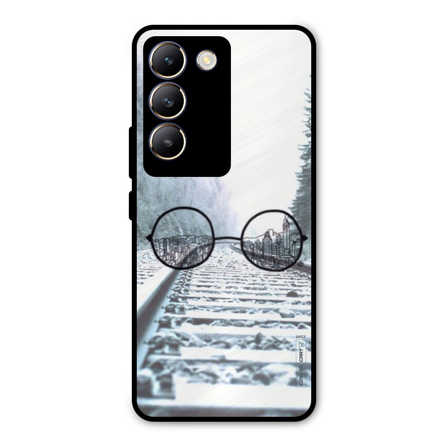 Tracks And Specs Metal Back Case for Vivo T3 5G