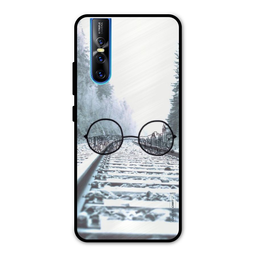 Tracks And Specs Metal Back Case for Vivo V15 Pro