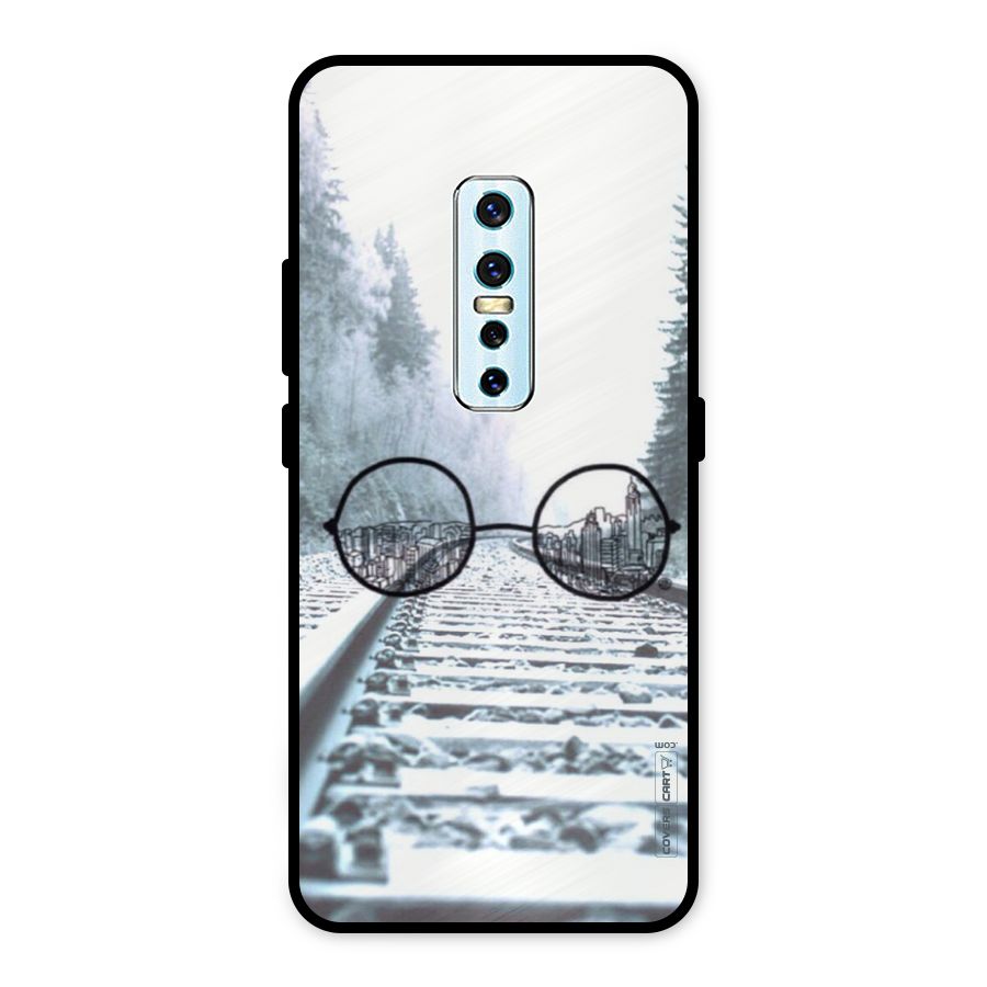 Tracks And Specs Metal Back Case for Vivo V17 Pro