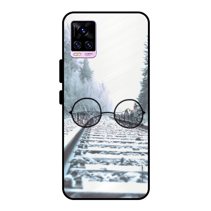 Tracks And Specs Metal Back Case for Vivo V20 Pro