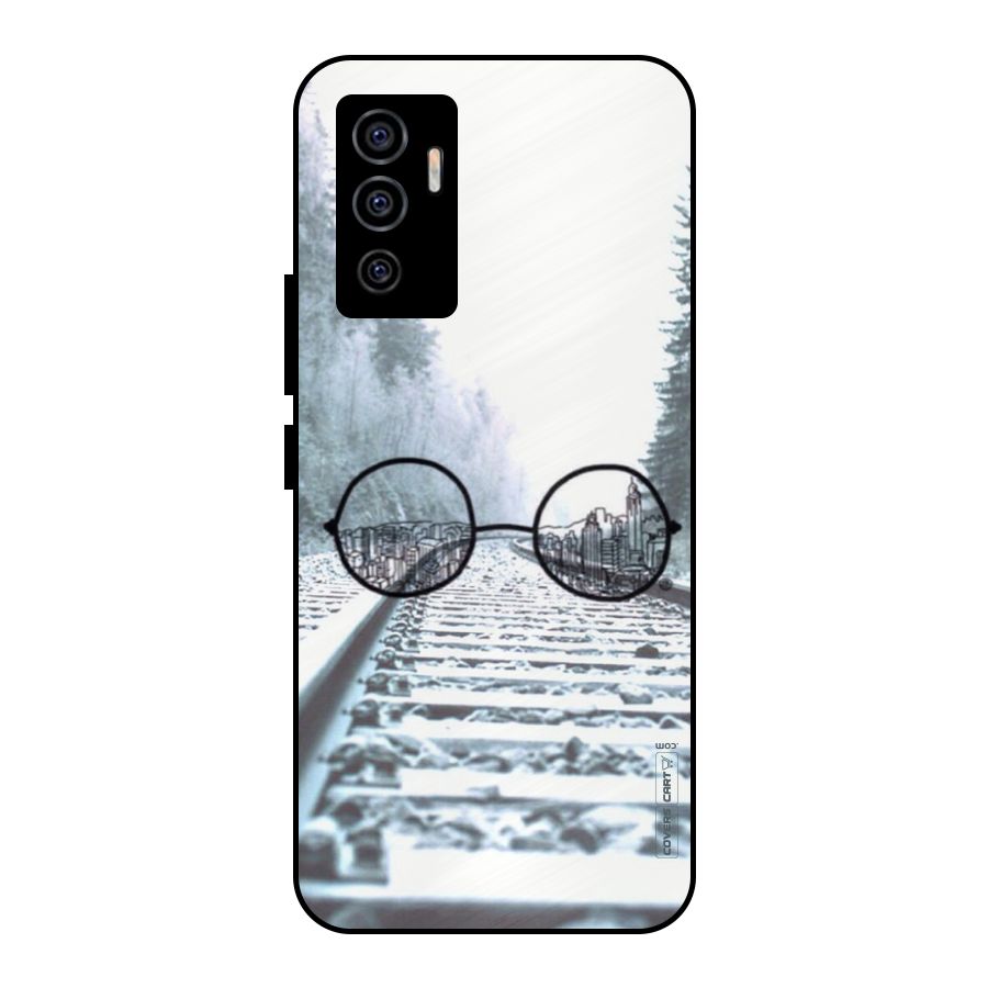 Tracks And Specs Metal Back Case for Vivo V23e
