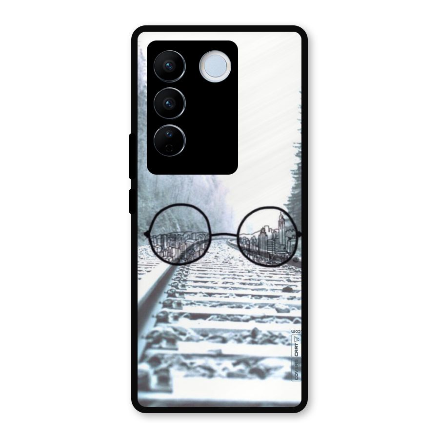 Tracks And Specs Metal Back Case for Vivo V27