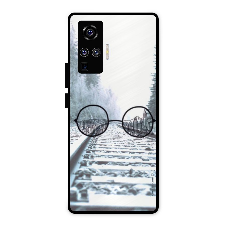 Tracks And Specs Metal Back Case for Vivo X50 Pro