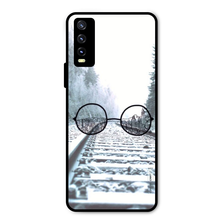 Tracks And Specs Metal Back Case for Vivo Y20