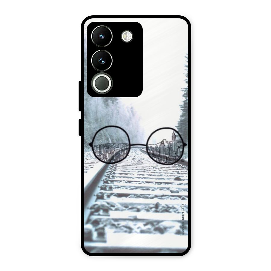 Tracks And Specs Metal Back Case for Vivo Y200