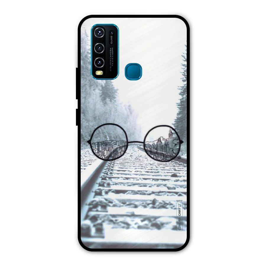 Tracks And Specs Metal Back Case for Vivo Y30